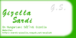 gizella sardi business card